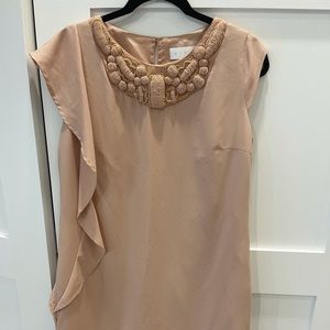 Peach/beige Luis Civit dress